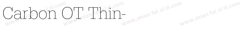 Carbon OT Thin字体转换